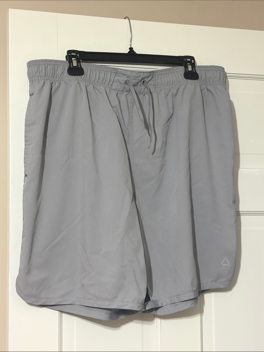 Reebok Men's Athletic Drawstring Shorts - Light Gray